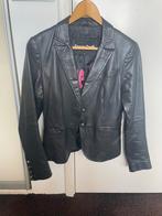 Zwart Goosecraft leren jasje, maat M, Kleding | Dames, Jasjes, Kostuums en Pakken, Maat 38/40 (M), Zwart, Ophalen of Verzenden