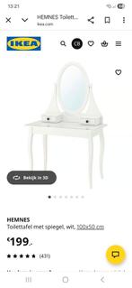 Ikea opknap kaptafel wit zaandam, Huis en Inrichting, Ophalen, Gebruikt, 50 tot 100 cm, Minder dan 100 cm