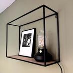 Wandplank kubus zwart, Huis en Inrichting, Woonaccessoires | Wandplanken en Boekenplanken, Ophalen, Zo goed als nieuw