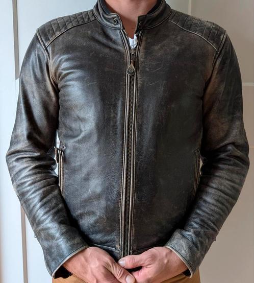 Motorjas leer bruin Richa Thruxton maat M, Motoren, Kleding | Motorkleding, Jas | leer, Tweedehands, Ophalen of Verzenden