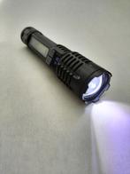 Oplaadbare Krachtige LED-Zaklamp met Zoom en Noodverlichting, Ophalen of Verzenden, Nieuw, Accu