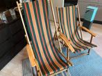 Retro strand klapstoelen, Ophalen of Verzenden, Gebruikt, Campingstoel