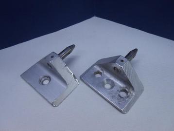 Roerbeslag, Spiegelbeslag, 8 mm pen, set van 2 stuks beschikbaar voor biedingen
