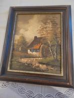 Schilderij van een watermolen, Ophalen of Verzenden