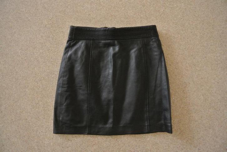 Mango rok leer 36 zwart zga nieuw, Kleding | Dames, Rokken, Zo goed als nieuw, Maat 36 (S), Zwart, Boven de knie, Ophalen of Verzenden
