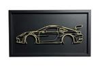 Porsche wanddecoratie - Auto muurdecoratie - 44x25 cm, Ophalen, Nieuw