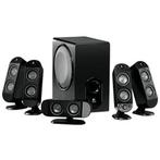 Luidsprekers Logitech X-530 5.1 Surround Sound, Gebruikt, 60 tot 120 watt, Complete surroundset, Ophalen