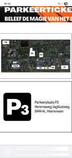 Thialf schaatsen tickets parkeerticket 27 december p3, Tickets en Kaartjes, Twee personen, December