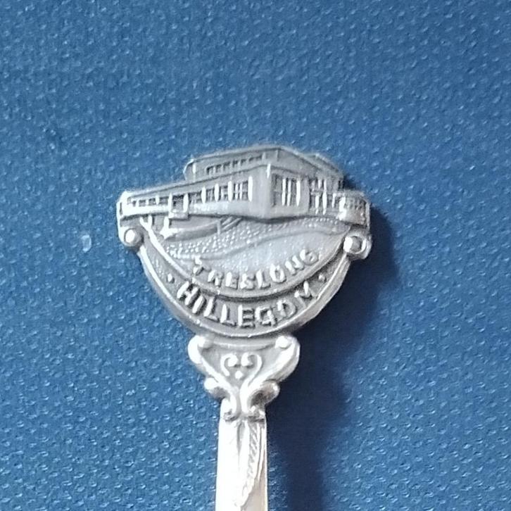 verzilverd lepeltje  Beurscomplex Treslong Hillegom (90), Antiek en Kunst, Antiek | Bestek, Ophalen of Verzenden