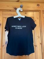 T-shirt zwart XS sometime less is more amisu korte mouw, Zwart, Ophalen of Verzenden, Zo goed als nieuw, Korte mouw