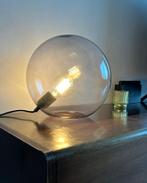 Glazen lamp bol, Minder dan 50 cm, Glas, Ophalen of Verzenden, Zo goed als nieuw