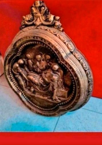 Prachtige Antieke Religieus,Wand plaat beschikbaar voor biedingen
