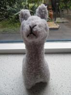 Lama alpaca merk Jollein licht grijs wollig meet ca 20 cm, Ophalen of Verzenden, Zo goed als nieuw, Overige typen