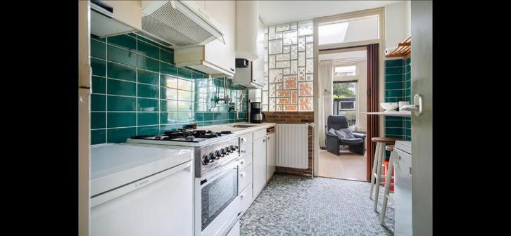 Vintage Jaren 70 Keukenblok met granito blad en bovenkastjes, Huis en Inrichting, Keuken | Keukenelementen, Gebruikt, Minder dan 100 cm