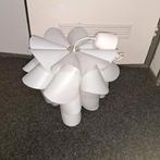 Witte hanglamp met papieren design, Ophalen, Stof, Zo goed als nieuw, Modern