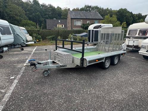 Vlemmix machinetransporter tandemas 300x150cm prijs incl btw, Auto diversen, Aanhangers en Bagagewagens, Ophalen of Verzenden
