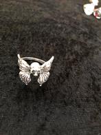 Ring met vlinder met kopje, Sieraden, Tassen en Uiterlijk, Ringen, Nieuw, Ophalen of Verzenden, Dame, Zilver