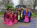 Loopgroep carnaval 23 personen, 18 volw 5 kind. Foam pruiken, Ophalen, Gebruikt, Jongen of Meisje