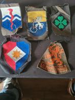 Een setje leger embleems 7 stuks, Ophalen of Verzenden, Landmacht, Nederland, Embleem of Badge