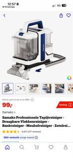 Samako Powerclean Tapijtreiniger - Zo goed als nieuw!, Witgoed en Apparatuur, Ophalen of Verzenden, Zo goed als nieuw, Waterstofzuiger