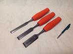 Mooie set van 3 beitels Nooitgedagt 12,18,26mm, Antiek en Kunst, Antiek | Gereedschap en Instrumenten, Ophalen of Verzenden