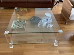 Glazen salontafel, Ophalen, Gebruikt, 50 tot 100 cm, Klassiek - modern