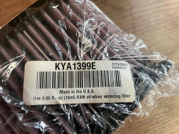 K&N Luchtfilter KYA1399E, Motoren, Accessoires | Onderhoudsmiddelen, Ophalen of Verzenden