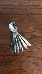 6 advocaat lepeltjes strak inox, Antiek en Kunst, Ophalen of Verzenden