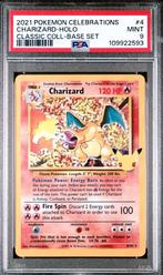 Pokemon - Charizard Holo 4 Celebrations PSA 9, Hobby en Vrije tijd, Verzamelkaartspellen | Pokémon, Ophalen of Verzenden, Zo goed als nieuw