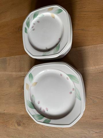 Vintage Pontesa servies dinerborden / ontbijtbordjes beschikbaar voor biedingen