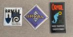 3 x emaillebord orval, Verzamelen, Merken en Reclamevoorwerpen, Verzenden, Zo goed als nieuw, Reclamebord