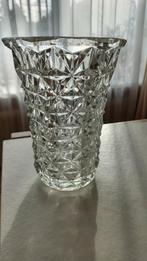 Prachtige Vintage Kristallen Vaas Diamant Geslepen, Antiek en Kunst, Antiek | Glas en Kristal, Ophalen of Verzenden