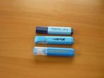 Set 3 blauwe markeerstift fluostift accentueerstift marker, Ophalen of Verzenden, Nieuw