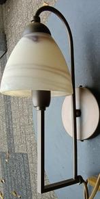 Italiaanse design wandlamp-simpel- eenvoud en strak 70/80s, Ophalen of Verzenden, Gebruikt, Glas, Italiaans   design  -
