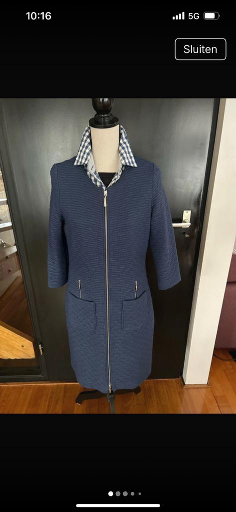 Caroline biss maat 40, Kleding | Dames, Jurken, Zo goed als nieuw, Maat 38/40 (M), Blauw, Knielengte, Ophalen of Verzenden