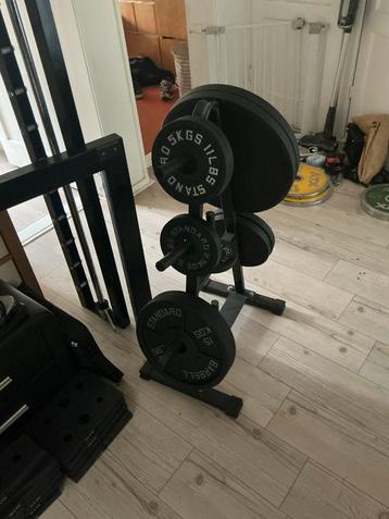 Standard barbell olympische schijven beschikbaar voor biedingen