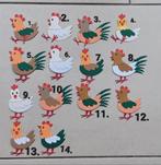 Stansjes van kippen en hanen., Ophalen of Verzenden, Nieuw, Dieren, Blanco kaart of Basiskaart