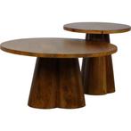 Salontafelset Alana 2 delig, Ophalen of Verzenden, Nieuw, Rond, Minder dan 50 cm