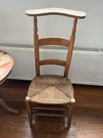 Vintage Bidstoeltje met rieten zitting van €20 naar €15, Ophalen, Gebruikt