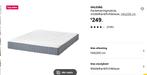 Ikea matras, Ophalen, Gebruikt, Tweepersoons, 140 cm