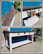Stoere sidetable landelijk gezandstraald, Ophalen, 100 tot 150 cm, Nieuw, Minder dan 100 cm