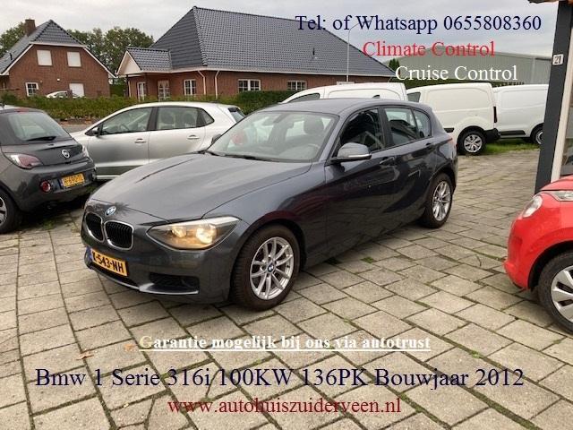 BMW 1-Serie (e87) 116I 100KW 136 PK 5DR Climate Cruise, Auto's, BMW, Bedrijf, Te koop, 1-Serie, ABS, Airbags, Airconditioning