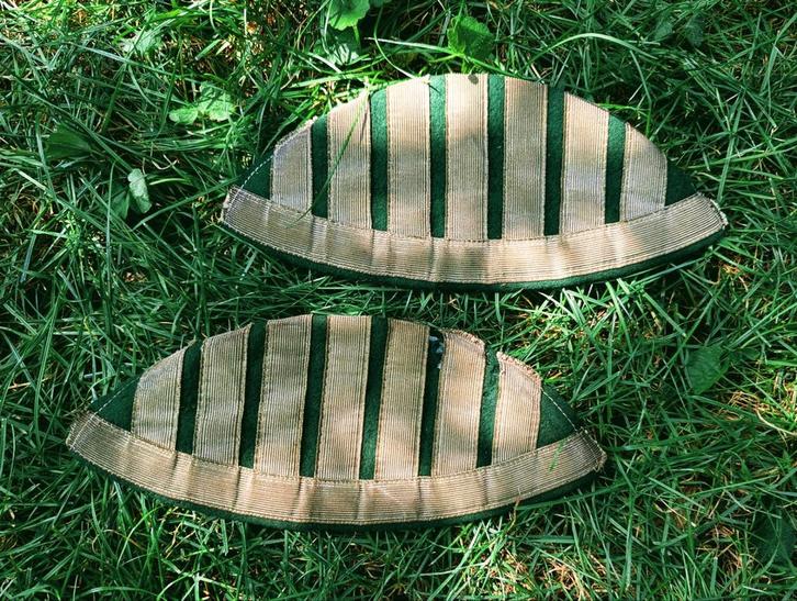 Originele Duitse Jäger mouwstukken WO1/WO2, Verzamelen, Militaria | Tweede Wereldoorlog, Duitsland, Ophalen of Verzenden