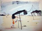 Salvator Dali, melting phone, gesigneerd, late herdruk, Antiek en Kunst, Ophalen of Verzenden