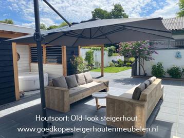 Mooie hoekbank van hout op maat beschikbaar voor biedingen