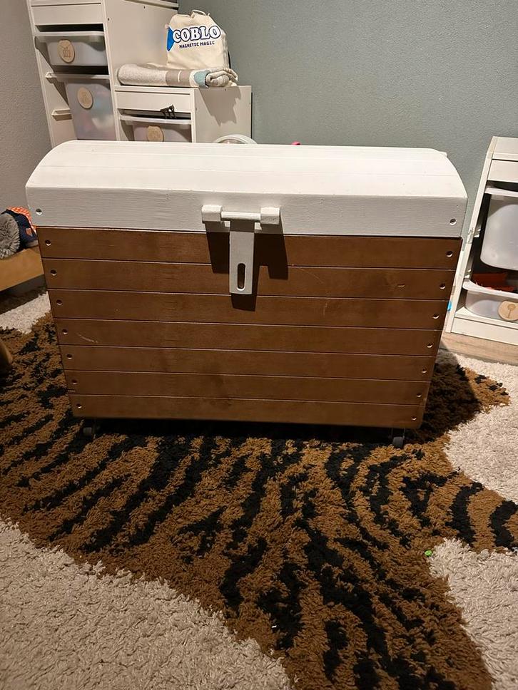 Houten Speelgoedkist / Opbergkist, Kinderen en Baby's, Kinderkamer | Commodes en Kasten, Gebruikt, Kast, Minder dan 90 cm, 75 tot 100 cm