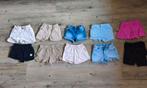 9 korte broeken meisje maat 110/116, Ophalen of Verzenden, Zo goed als nieuw, Maat 110