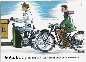 Gazelle motor tweewieler transport driewieler folder (GA14) beschikbaar voor biedingen