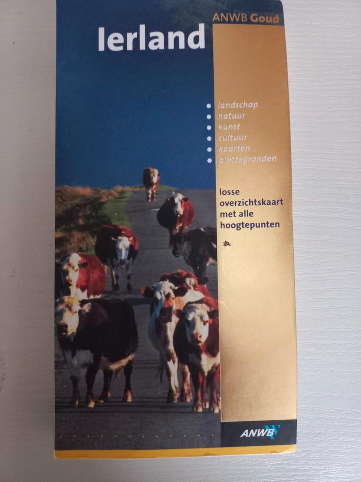 ANWB Ierland Reisgids met Plattegrond, Boeken, Reisgidsen, Zo goed als nieuw, Reisgids of -boek, Europa, ANWB, Ophalen of Verzenden