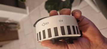 1x label printer rol van 12mm!! beschikbaar voor biedingen